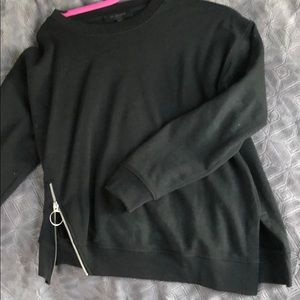 All saints side zip sweater